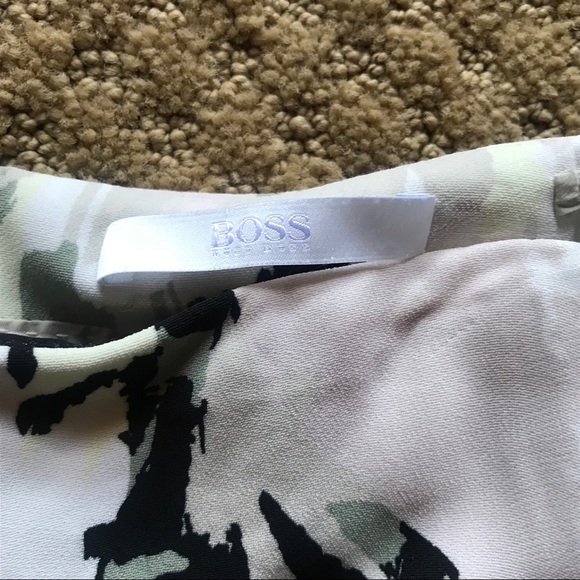 Hugo Boss Abstract Paintbrush Strokes Pencil Skirt - Picture 2 of 8